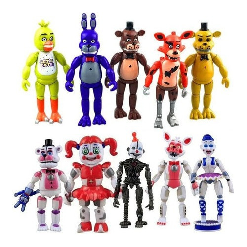 10 Unidades/set De Muñecas Animatronics Cinco Noites En Ofer