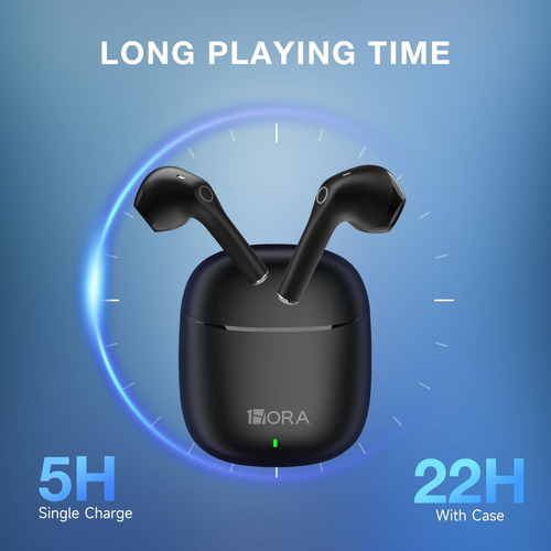 1 Hora Audífonos Inalámbricos Bluetooth 5.3, Audífonos D
