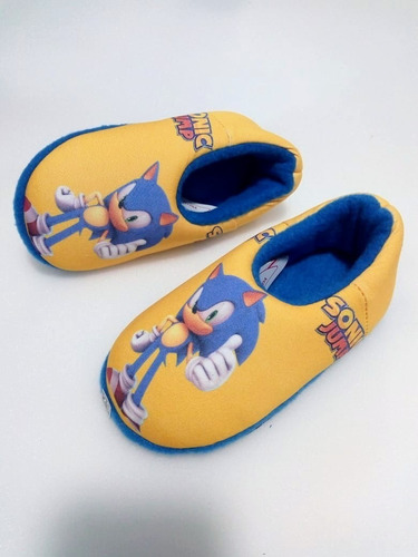 Pantuflas O Babuchas Sonic Tallas 18 A 42