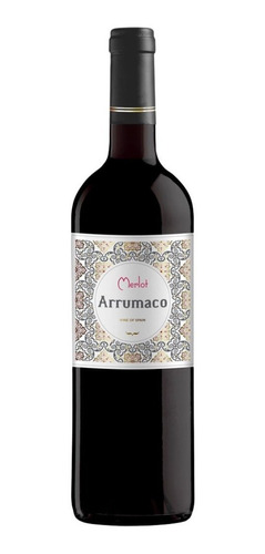 Vino Tinto Español Merlot Arrumaco Caja 6 Botellas
