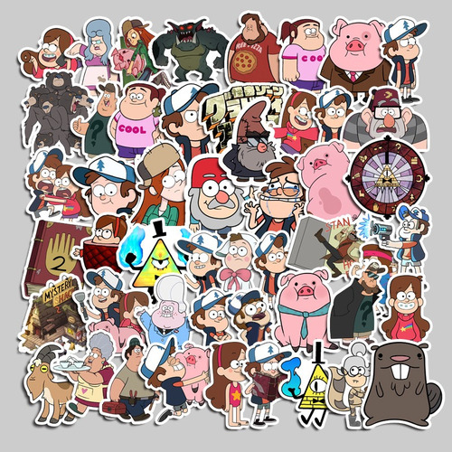 Pegatinas De Equipaje Gravity Falls Pvc Impermeabilization