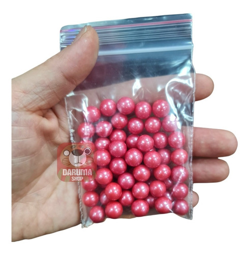 Imagen 1 de 4 de Sprinkles Maxi Perlas Comestibles 9mm Rojo Reposteria 