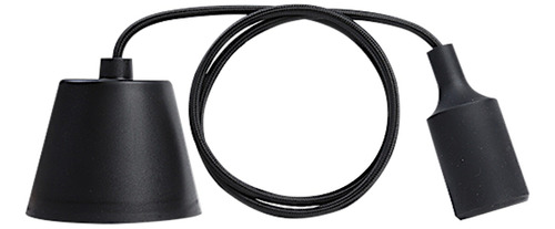 Portalampara Socket Conector Receptaculo Negro Base E27