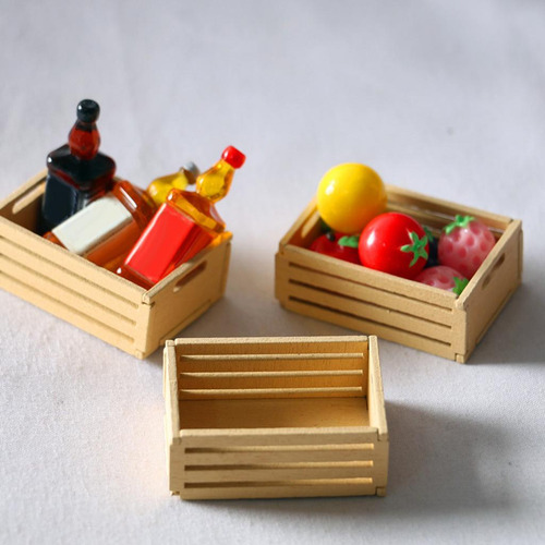 Cesta De Almacenamiento De Frutas Y Verduras En Miniatura