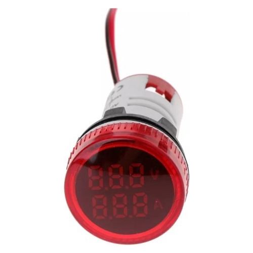 Volti-amperimetro Digital Rojo Led, 22 Mm 0-100a