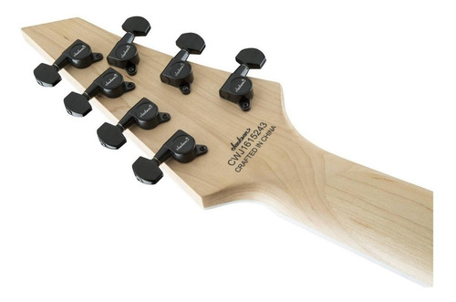 Guitarra elétrica Jackson JS Series JS32-7 DKA HT dinky de choupo snow white brilhante com diapasão de amaranto
