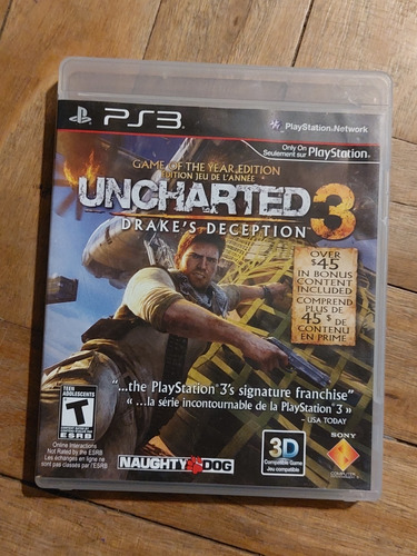 Ps3 Juego Uncharted 3 En Español Sony Playstation 3