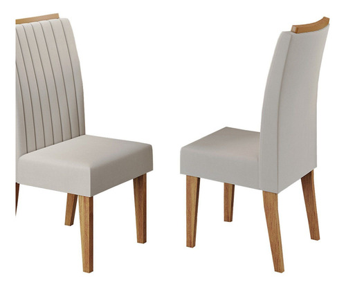 Conjunto Mesa De Jantar Retangular Amore 120x80cm Com Vidro