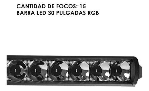 Barra Led 30 In 225w 13000 Lumenes Rbg High Spot Lightning