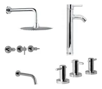 Comprar Set Griferías Hydros Zen Lever Baño Con Monocomando Alto Ahora 12 Y 18