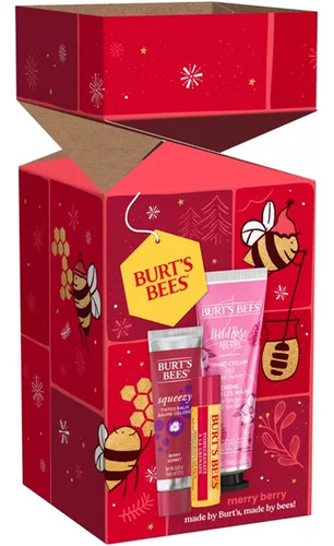 Set Bálsamo Labial Burt's Bees Merry Berry