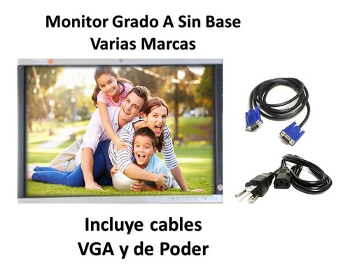 Monitor 22'' Grado A Sin Base Varias Marcas De Prestigio