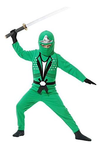 Disfraz De Ninja Para Niños Color Jade
