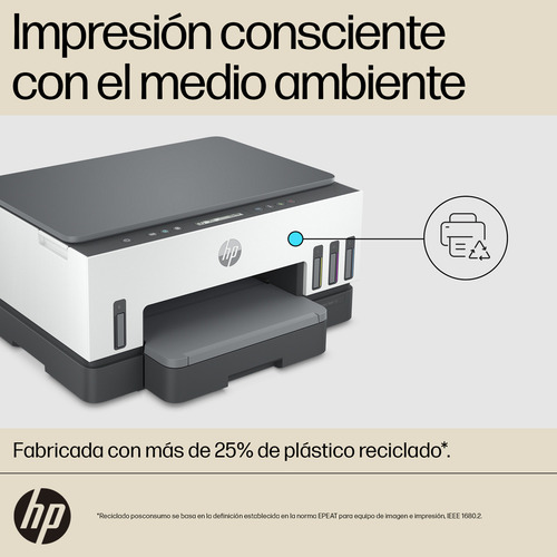 Impresora Multifuncional Hp Smart Tank 720 Tinta Continua Color Wi-fi Smart App Dúplex