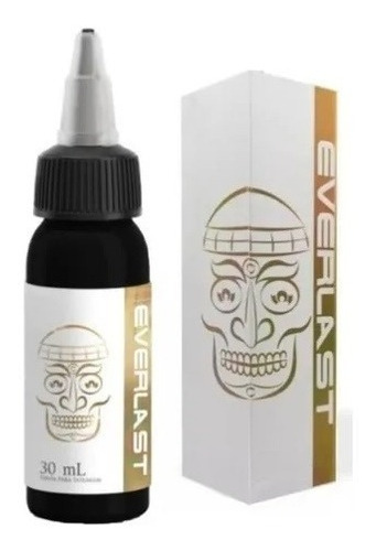 Imagem 2 de 4 de Tinta Everlast Tribal Black (preto Tribal) 30ml - Promoção