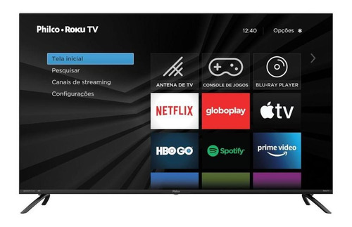Imagem 2 de 5 de Smart Tv 50 Philco 4k Uhd Led Ptv50rcg70bl Hdr 4 Hdmi 2 Usb