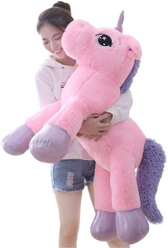 Sofipal - Juguetes Gigantes De Unicornio De Peluche,cojin De Color Pink