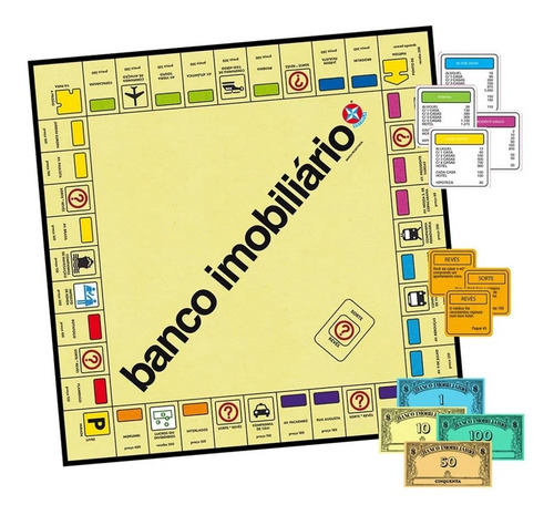 Imagem 2 de 3 de Edição Especial - Jogo Banco Imobiliário Retrô Original