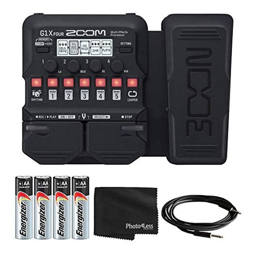 Zoom G1x Procesador De Cuatro Efectos De Guitarra Con Pedal 