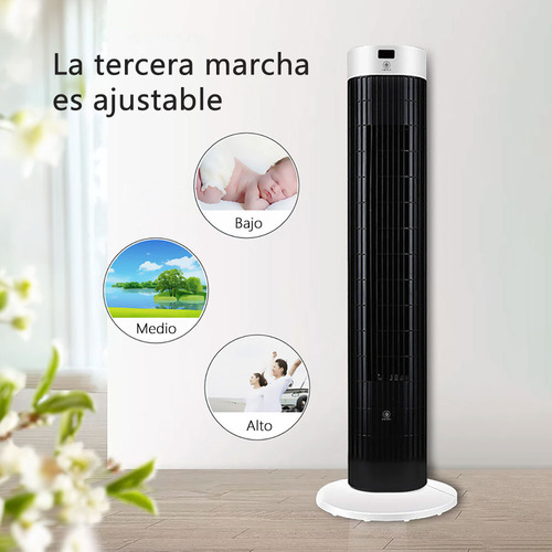 Ventilador Torre Abanico Oscilante Silencioso 3 Velocidades