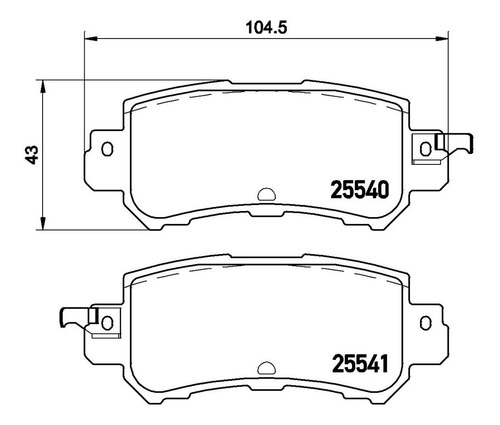 Balatas Brembo Low Metal Trasera Mazda Cx-5 2011 A P49047