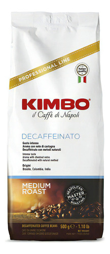 Café Italiano Kimbo Decaffeinato En Grano 500 G