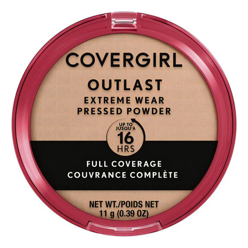 Covergirl Outlast Polvo Compacto Matte, Cobertura Completa Color 810 Classic Ivory