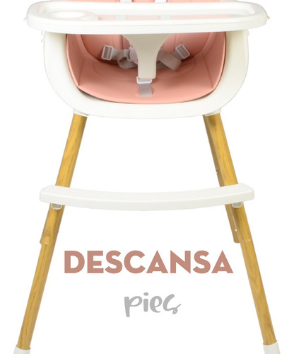 Silla Periquera Mima2 Para Bebe 2 Alturas Rosa
