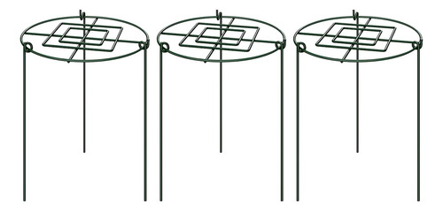 3 Estacas De Soporte Para Peonías Que Crecen A Través De Aro