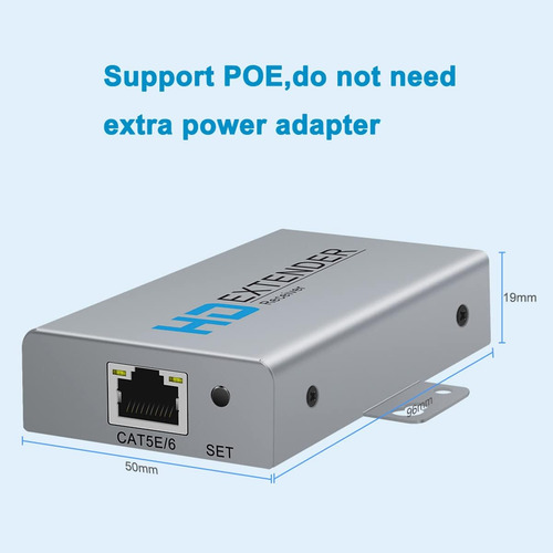 Extensor Hdmi Sobre Red Kit Ethernet Ip Cable Cat5e Cat6 108
