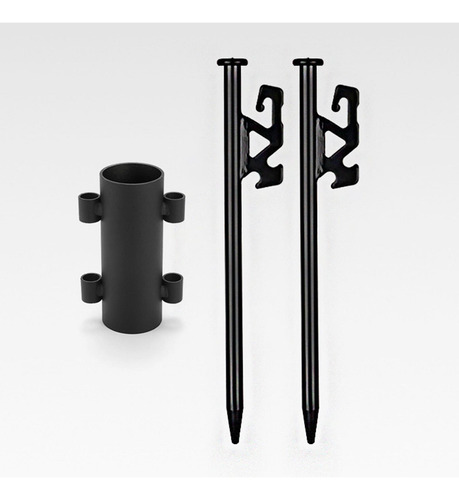 2 Uds. Toldo De Estacas Para Tienda De 30 Cm Con Soporte