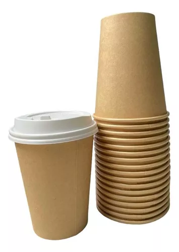 Vaso de papel de doble pared con aislamiento de 12 onzas, tazas de café  caliente onduladas con tapas…Ver más Vaso de papel de doble pared con