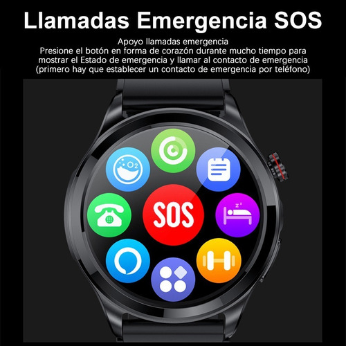 Reloj Inteligente Hombres Glucosa Ecg+ppg Llamada