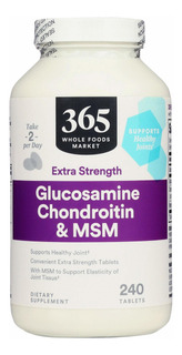 365 Por Wfm, Glucosamina Condroitina X Fuerza Msm, 240 Table