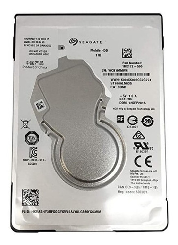 Disco Duro Seagate Hdd Para 2.5mm Laptop 1tb 5400 Rpm Tienda