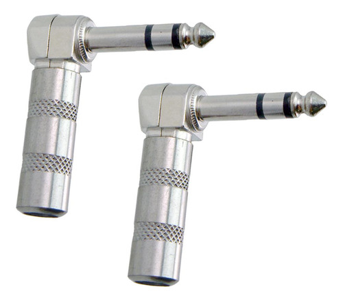 Conector De Guitarra 2pcs 6.35 Mm 1/4 Enchufe De Sonido