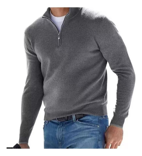 Jersey Con Cremallera Para Hombre