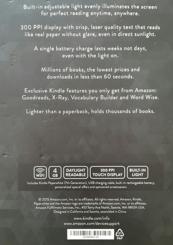 Kindle Paperwhite Con Luz En Caja Cerrada