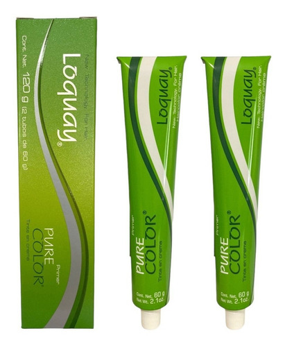 Tinte Loquay Primer Pure Color 120 G + 20 Vol. 120ml Tono 10.1 rubio extra claro cenizo