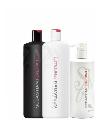 Kit Sebastian Penetraitt Shampoo, Condicionador E Máscara