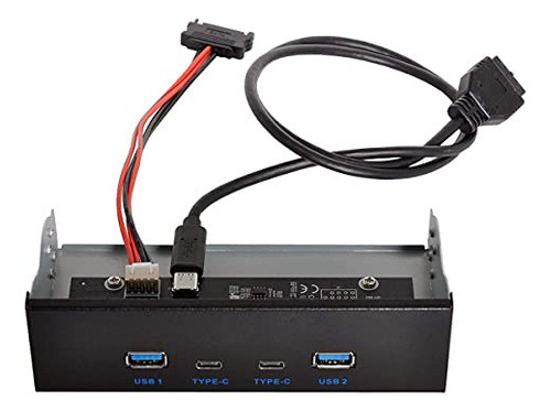 Panel Frontal Chenyang Cy Hub Usb 3.0 Usb-c Tipo C Con Panel