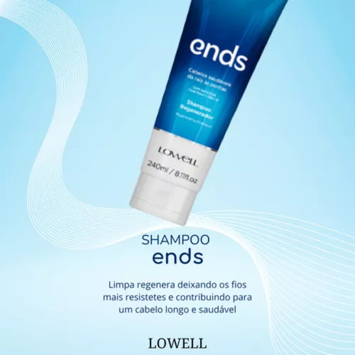 Kit Lowell Ends Sh 240ml + Leave-in 100ml+ Creamy Mask 100ml