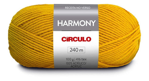 Lã Harmony 100g Círculo S/a Cor 7030 - MOSTARDA