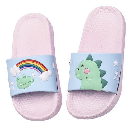 Zapatillas Infantiles Con Dibujos Animados De Dinosaurios, P