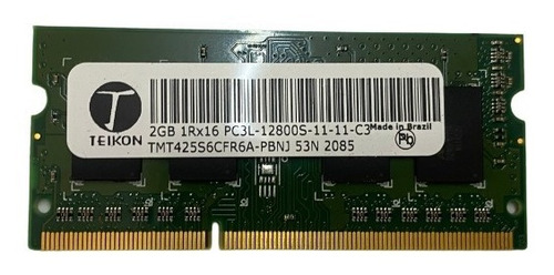 Memória Notebook Ddr3 2gb Pc3l-12800s Notebook (Usado)