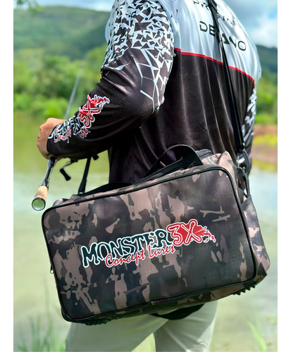 Bolsa Fishing Bag P Camuflada - Monster 3x