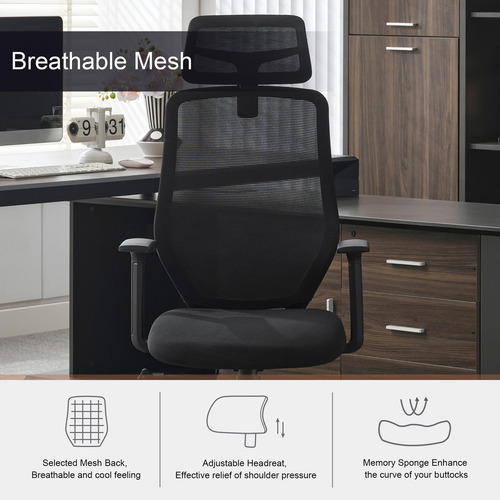 Okeysen Silla De Oficina Ergonómica Silla De Escritorio De