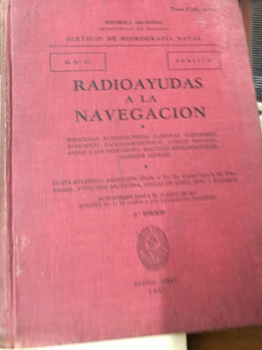 Radioayudas A La Navegacion. 1957