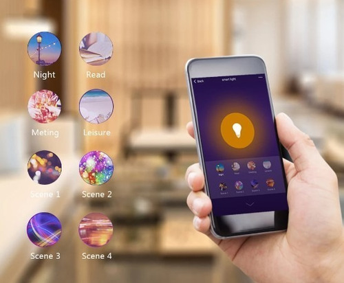 Imagen 5 de 5 de Foco Led Ampolleta De Colores Inteligente Luz Wifi Celular