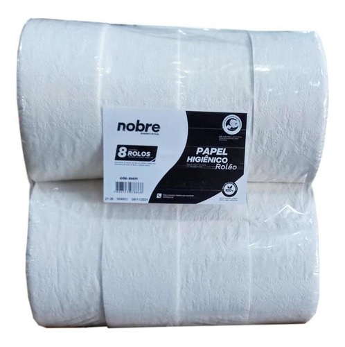 Papel Higiênico Rolão C/8 Unidades - 8cm X 300m - Nobre